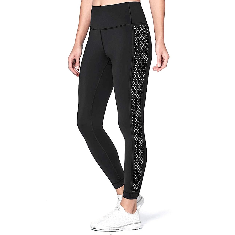 Lululemon Colour Me Quick Tight
in Black / White. 
Size 4. 
Pristine Condition.